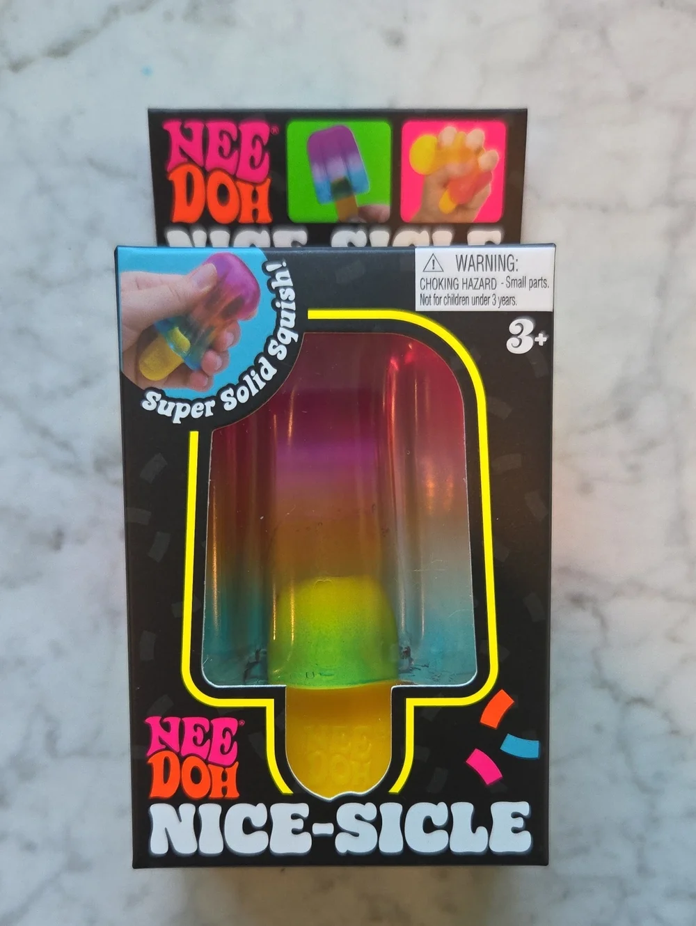 Needoh Rainbow Nice-Sicle Squishy Toy - Multicolor-Authentic